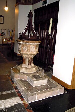 Font at St Michael and All Angels Torrington