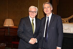 Foreign Secretary with German Minister for Foreign Affairs (23334666182)