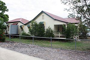 Forest Hill State School - former 1893 provisional school with 1898 kitchen extension to rear, from E (2014)