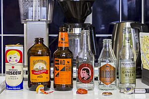 Ginger beer bottle assortment
