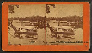 Goguac Lake from ... looking at ... Point, by Baldwin, Schuyler C. (Schuyler Colfax), 1823-1900