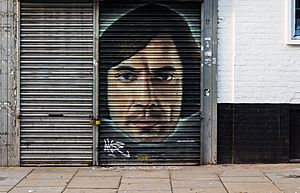 Graffiti in Shoreditch, London - Call It by Aske P.19 (11006858255)