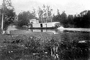 Gwendoline (sternwheeler) on Columbia River, BC ca 1896