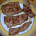 Hampe de veau cuite