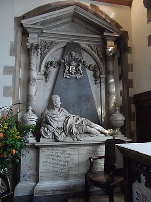 Henry Pagett memorial in St John the Baptist's Church, Hillingdon 01