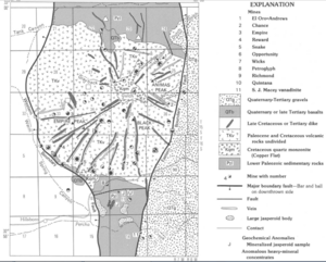 Hillsboro New Mexico geologic map