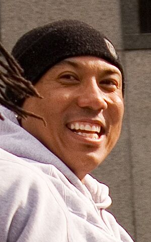 Hines Ward at Super Bowl parade