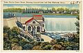 Hydro Electric Power House, showing Leonard Lake and dam, Ellsworth, Maine (66180)