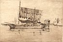 James Abbott McNeill Whistler, Fishing Boat, 1879-1880, etching on laid paper