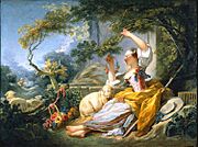 Jean Honore Fragonard Shepherdess about 1752