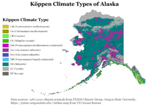 Köppen Climate Types Alaska