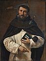 Lotto - Friar Angelo Ferretti as Saint Peter Martyr, 1549