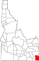 State map highlighting Bear Lake County