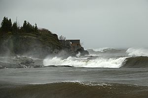 Marquette Harbor Light Fog Signal Foundation