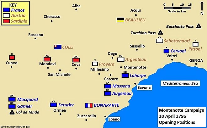 Montenotte Campaign 10 April 1796