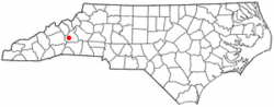 Location of Old Fort, North Carolina