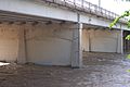 N Austin Ave Bridge at 15-foot flood stage