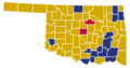 Oklahoma Republican Presidential Caucuses Election Results by County, 2016