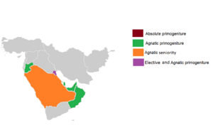 Order of succession (Primogeniture) in Middle Eastern monarchies