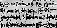 Page of Geoffrey de Runcey chronicle