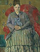 Paul Cézanne - Madame Cézanne in a Red Armchair - Google Art Project