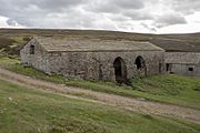 Peat store by Grinton smelt mill