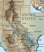 Map of the Rio Grande drainage basin
