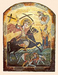 Saint Mercurius killing Iulian