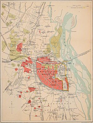 Shahjahanabad or Modern Delhi 1911 map