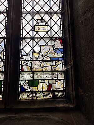 St Helen's Church, Sefton – detail of window, south aisle first from east