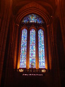 Stained glass window, Liverpool Cathedral (1)