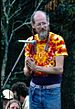 Stephen Gaskin at the Nambassa 3 day Music & Alternatives festival, New Zealand 1981. Photographer Michael Bennetts.jpg
