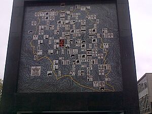 Stevenage Clock Tower Tiled Mosaic