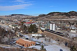 View over Sturgis in early 2014