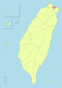 Taiwan ROC political division map Keelung City
