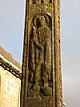 The 7th C Bewcastle Cross - Christ stepping on the lion and the adder - geograph.org.uk - 1833430