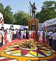 The Citizens paid tributes to Dr Babasaheb Ambedkar on the occasion of his 125th birth anniversary, at Parliament House, in New Delhi on 14 April 2016