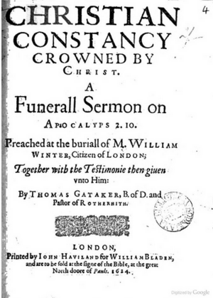 Thomas Gataker (1574-1654)