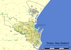 Timaru suburb map