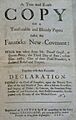 Title page of The Fanaticks New-Covenant, 1680