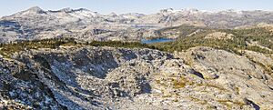 Toward Lake Aloha from Ralston Peak summit