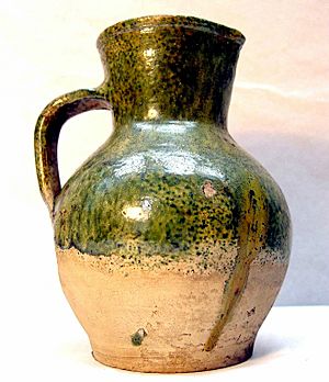 Tudor Green ware jug