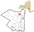 Ulster County New York incorporated and unincorporated areas Woodstock (CDP) highlighted