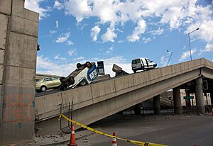 Vespucio Norte Highway after 2010 earthquake