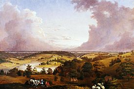 View of Hastings on Hudson John Ludlow Martin 1856