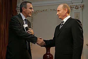 Vladimir Putin with Matt Lauder