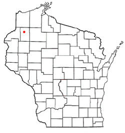 Location of Brooklyn, Washburn County, Wisconsin