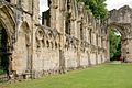 Wall of the ruins, st marys abbey York 8714