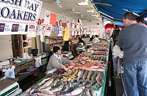 Wash fish market