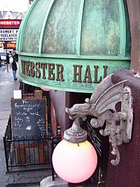 Webster Hall canopy & sconce